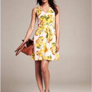 Banana Republic Lemon Dress size 6